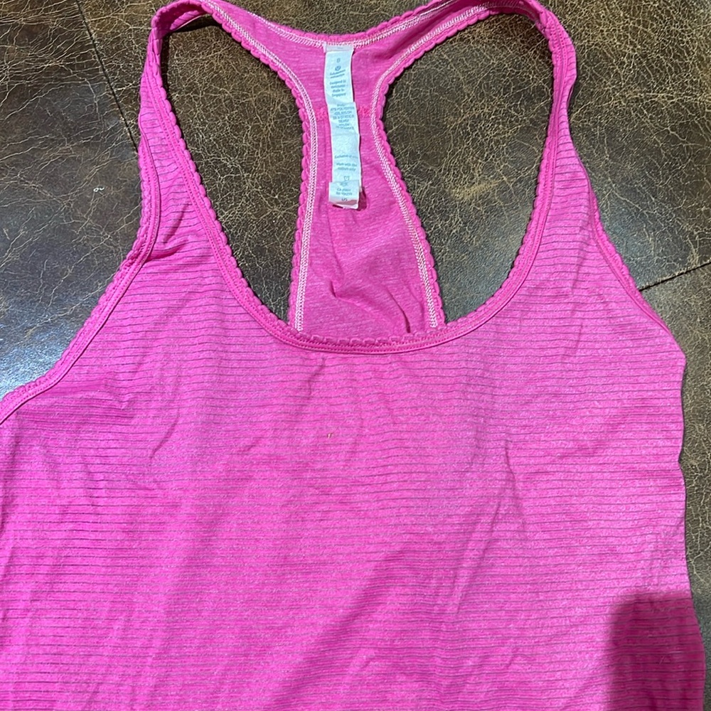 Lululemon Pink Tank top Size 8